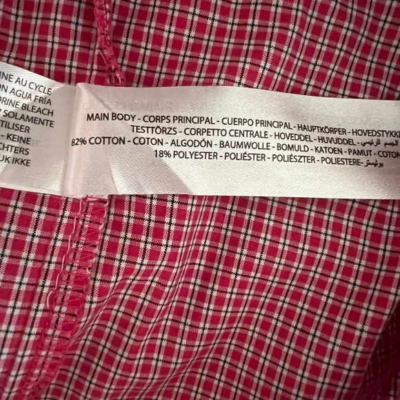 Ariat Pro Series Short Sleeve Button Down Shirt Men’s Large Red Plaid - Picture 7 of 8